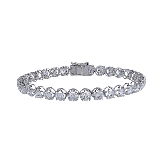 Round Prong Tennis Bracelet — authentic catalog photograph on white