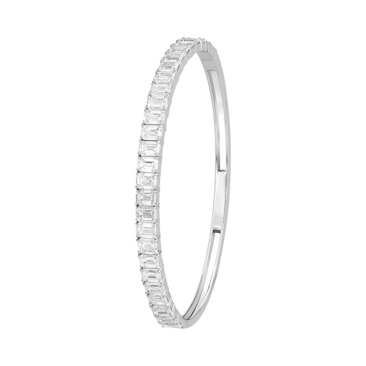 Emerald-Set Oval Bangle — authentic catalog photograph on white