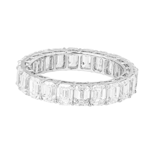 Emerald Eternity Band — authentic catalog photograph on white