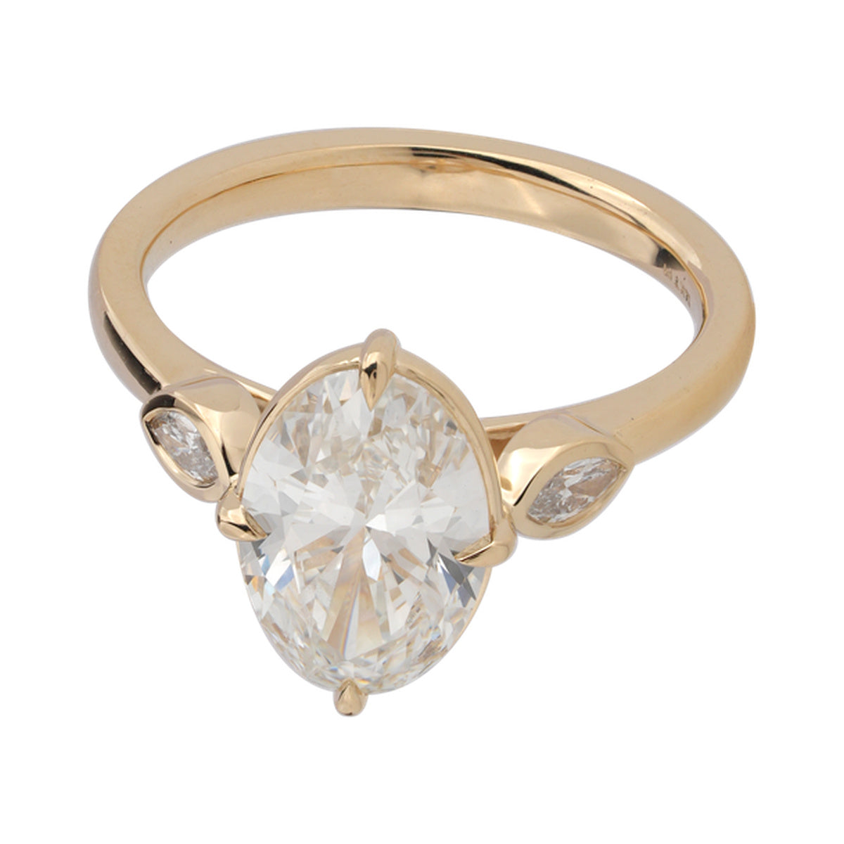 Marquise Three-Stone Bridal Ring — authentic catalog photograph on white