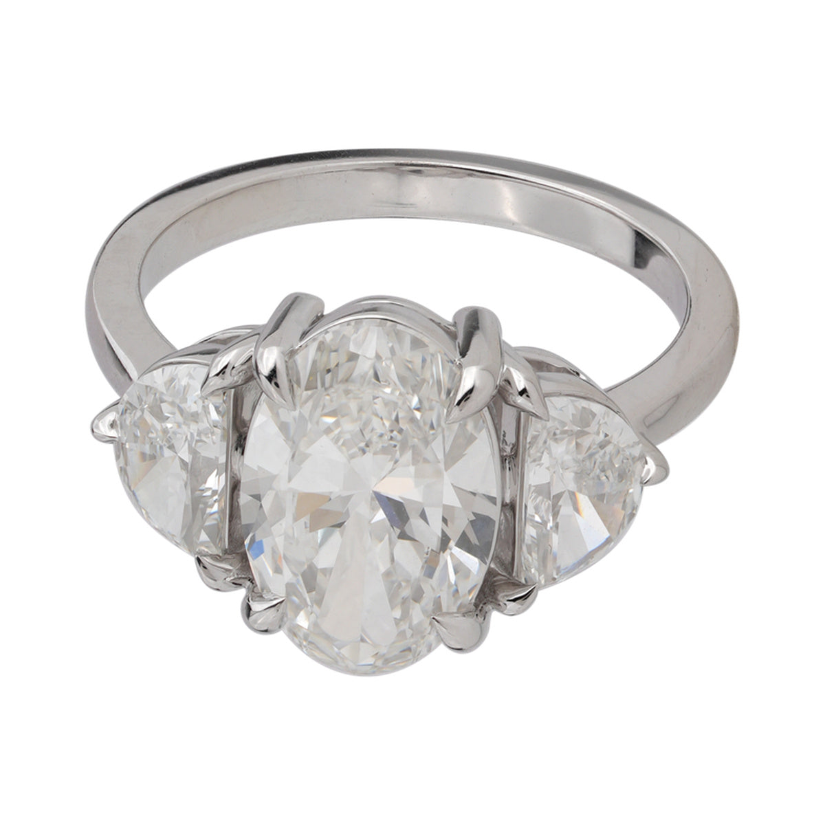 Oval Trilogy Bridal Ring — authentic catalog photograph on white