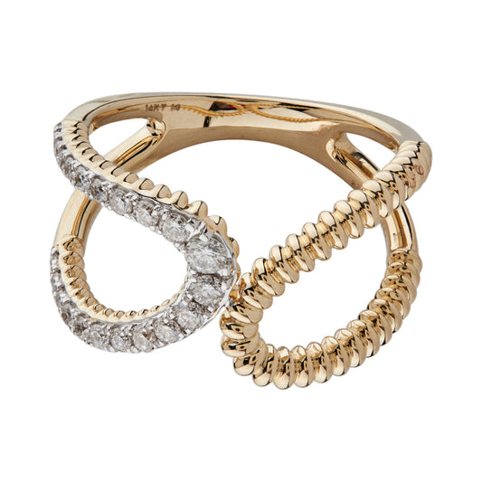 Infinity Crossover Ring — authentic catalog photograph on white